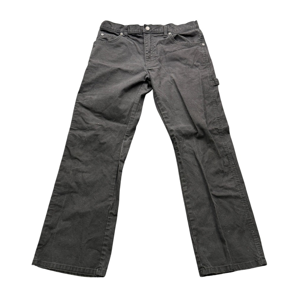 Genuine Dickies EU1939RBK Carpenter Pants Mens 32x30 Black Stretch Workwear